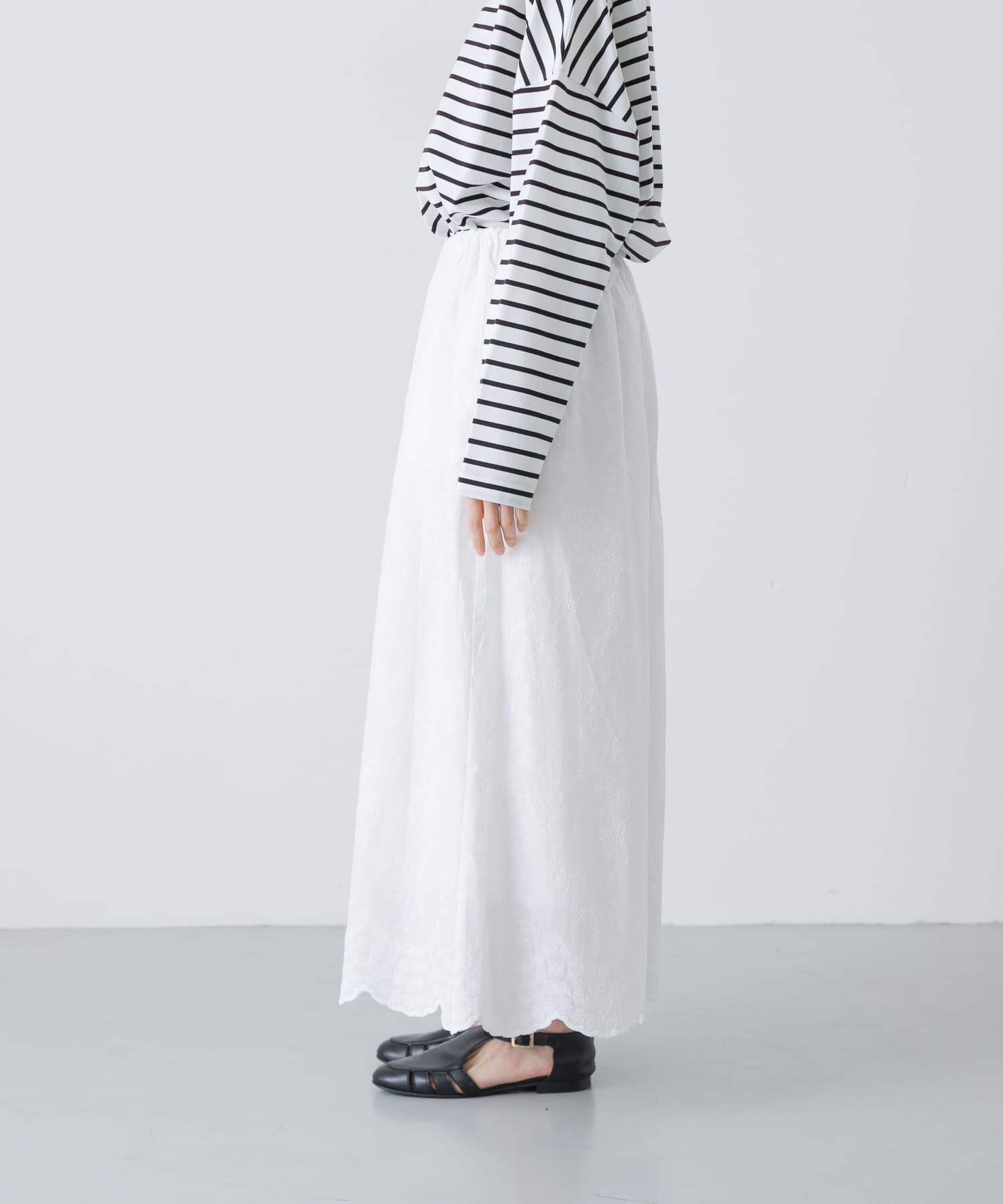 かぐれ「エンブロイダリーギャザーパンツ」|その他|