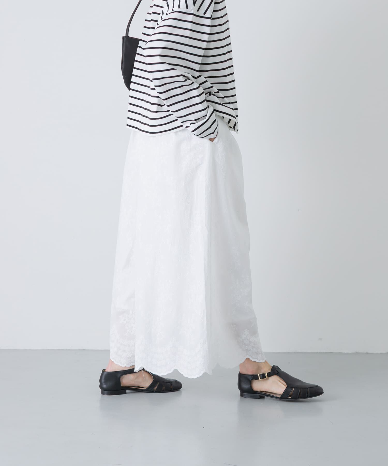 かぐれ「エンブロイダリーギャザーパンツ」|その他|