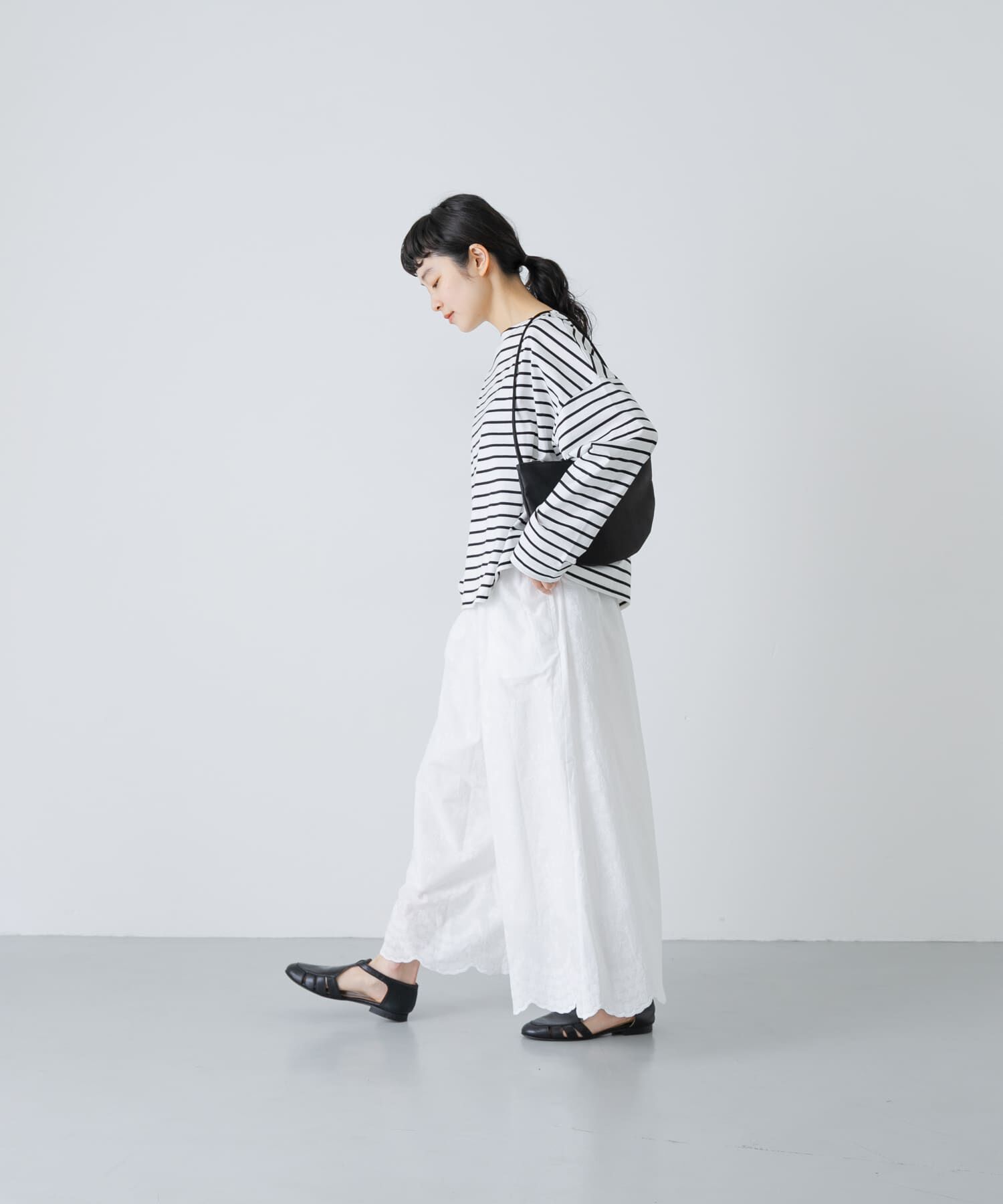 かぐれ「エンブロイダリーギャザーパンツ」|その他|