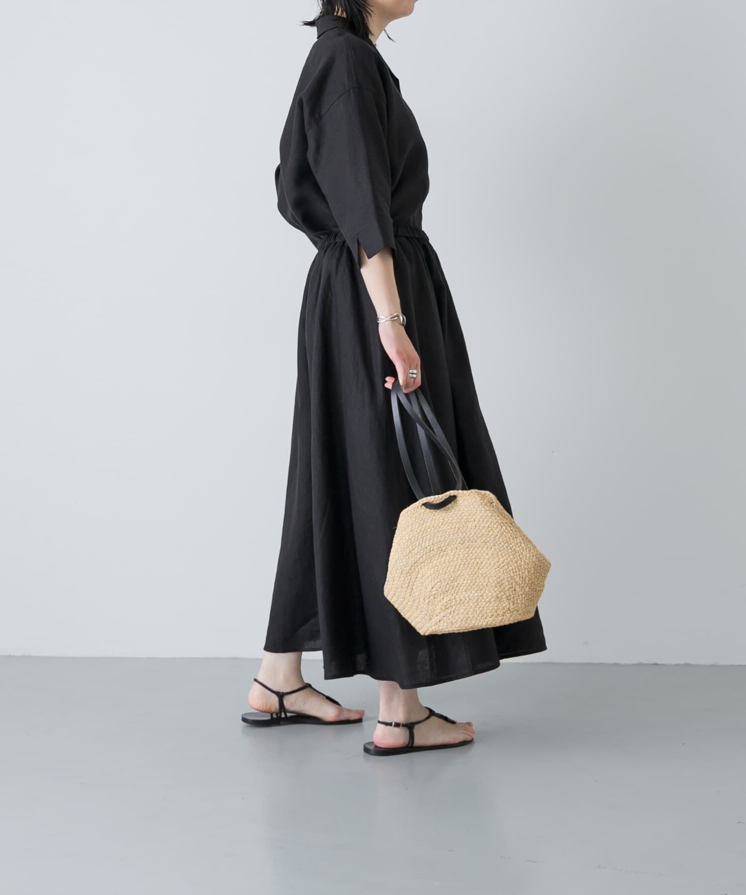 かぐれ「リネンフレアスカート」|スカート|