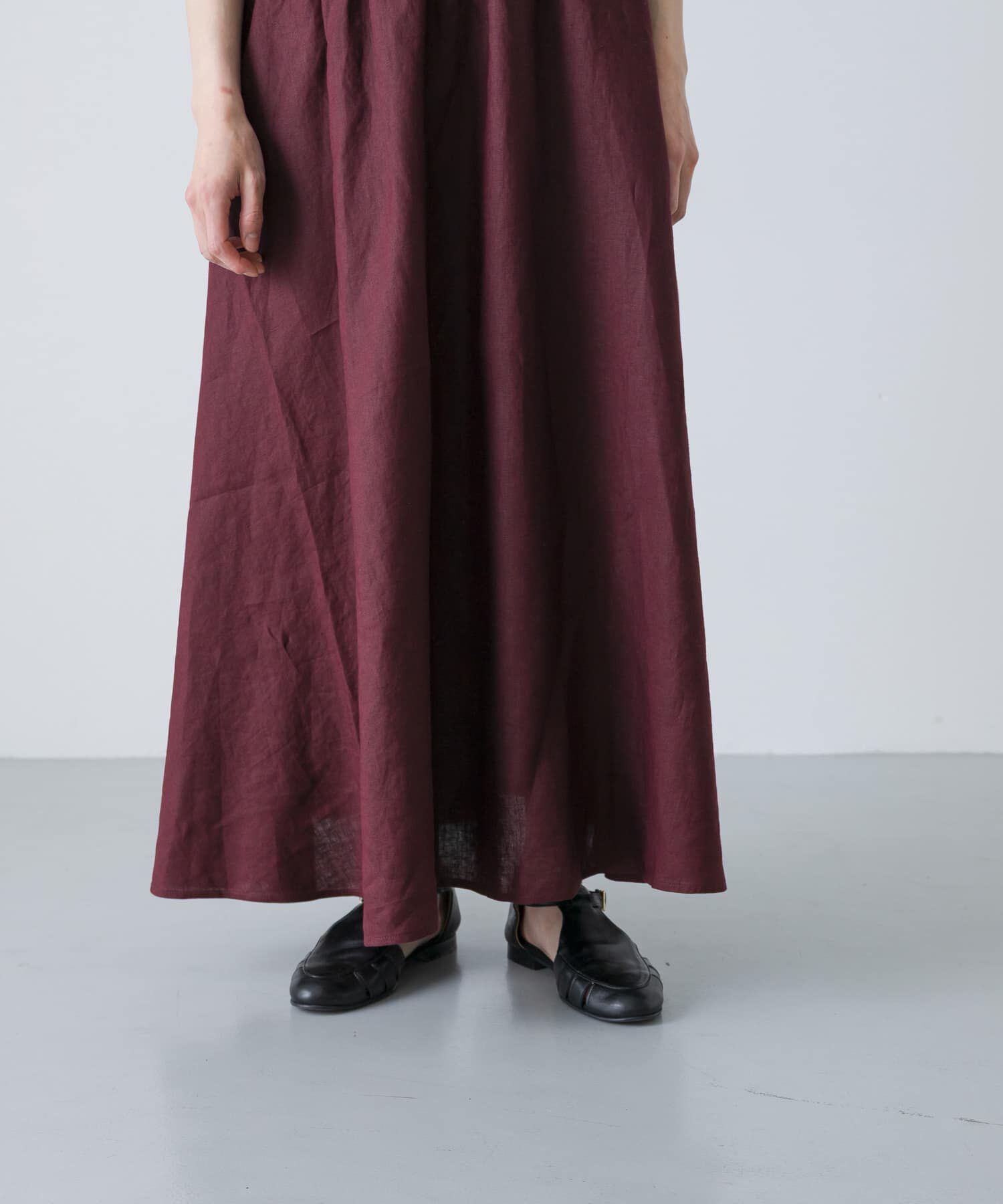 かぐれ「リネンフレアスカート」|スカート|