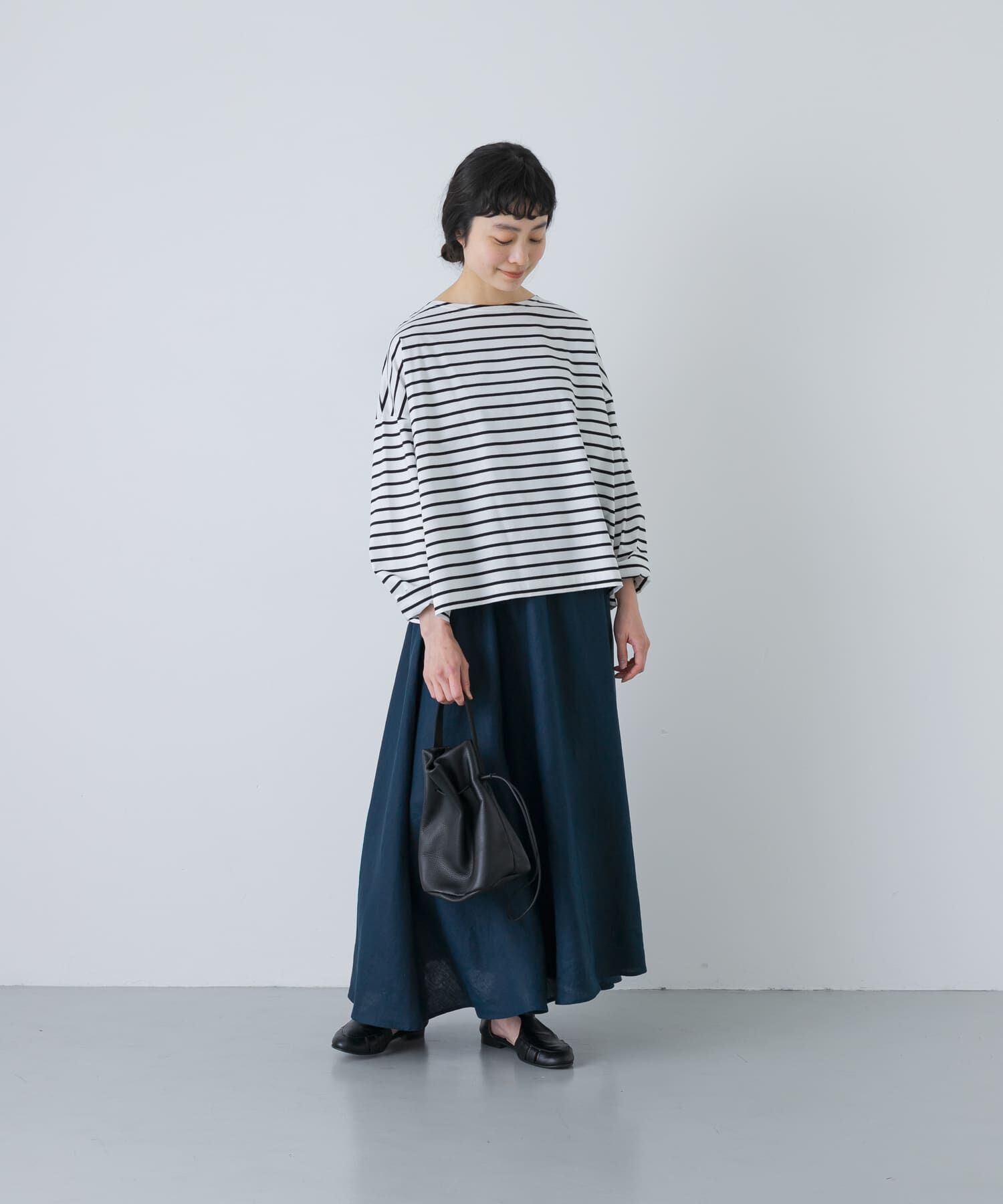 かぐれ「リネンフレアスカート」|スカート|