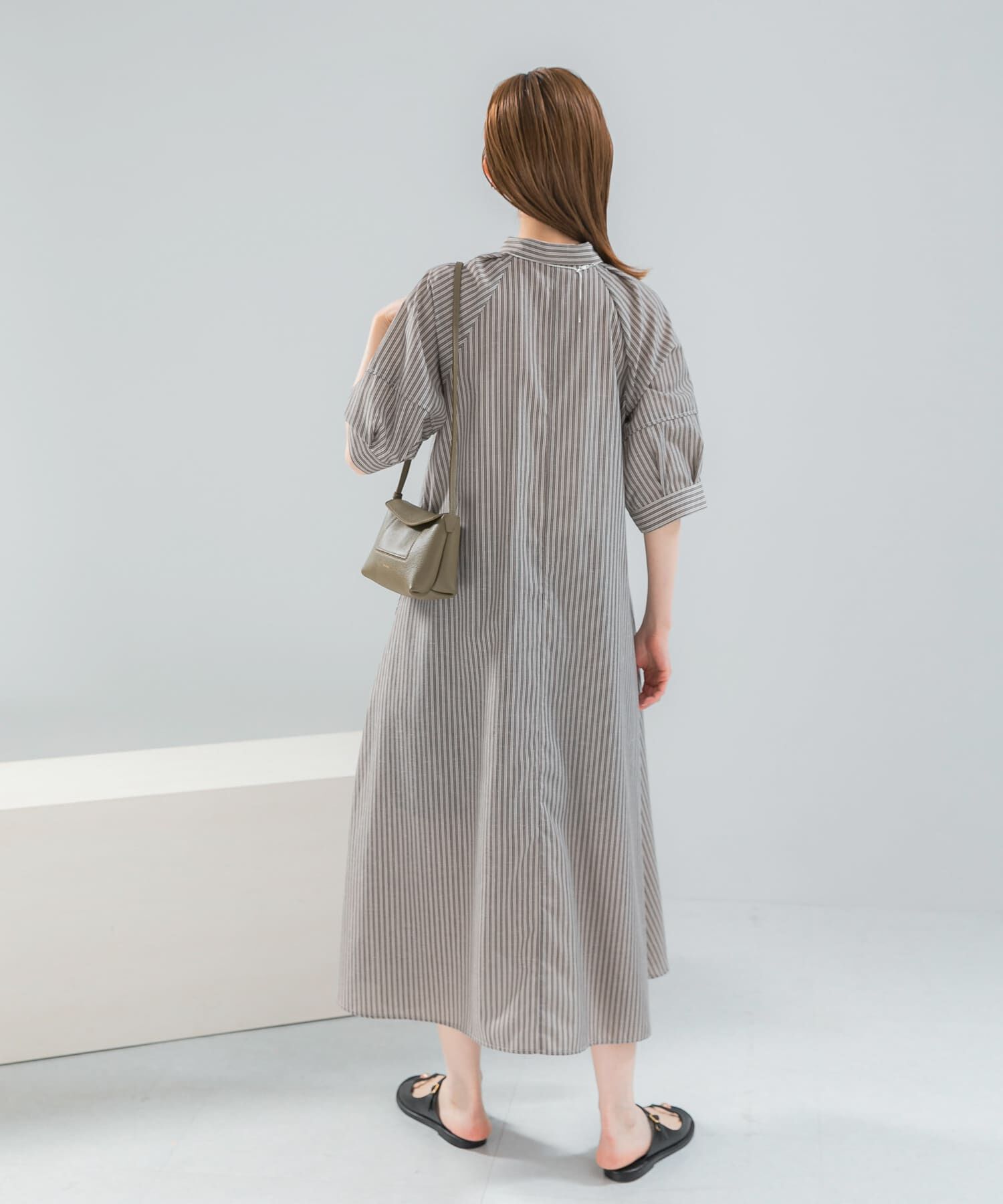 URBAN RESEARCH ROSSO「『WEB限定』イージーリネンシャツワンピース」|ワンピース|