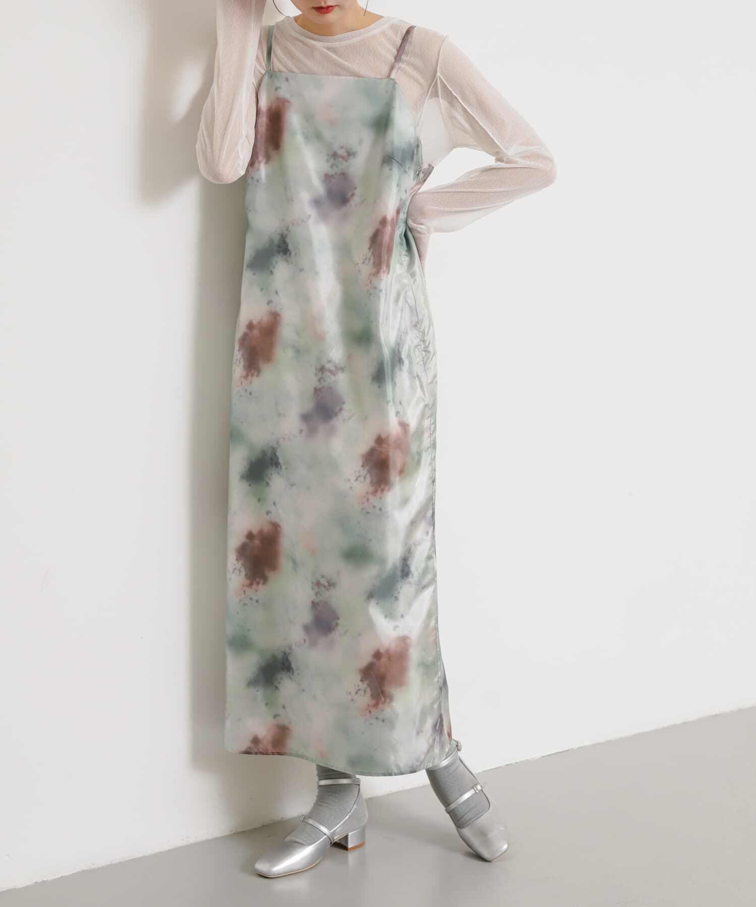 SENSE OF PLACE by URBAN RESEARCH「ボカシプリントキャミワンピース」|ワンピース|