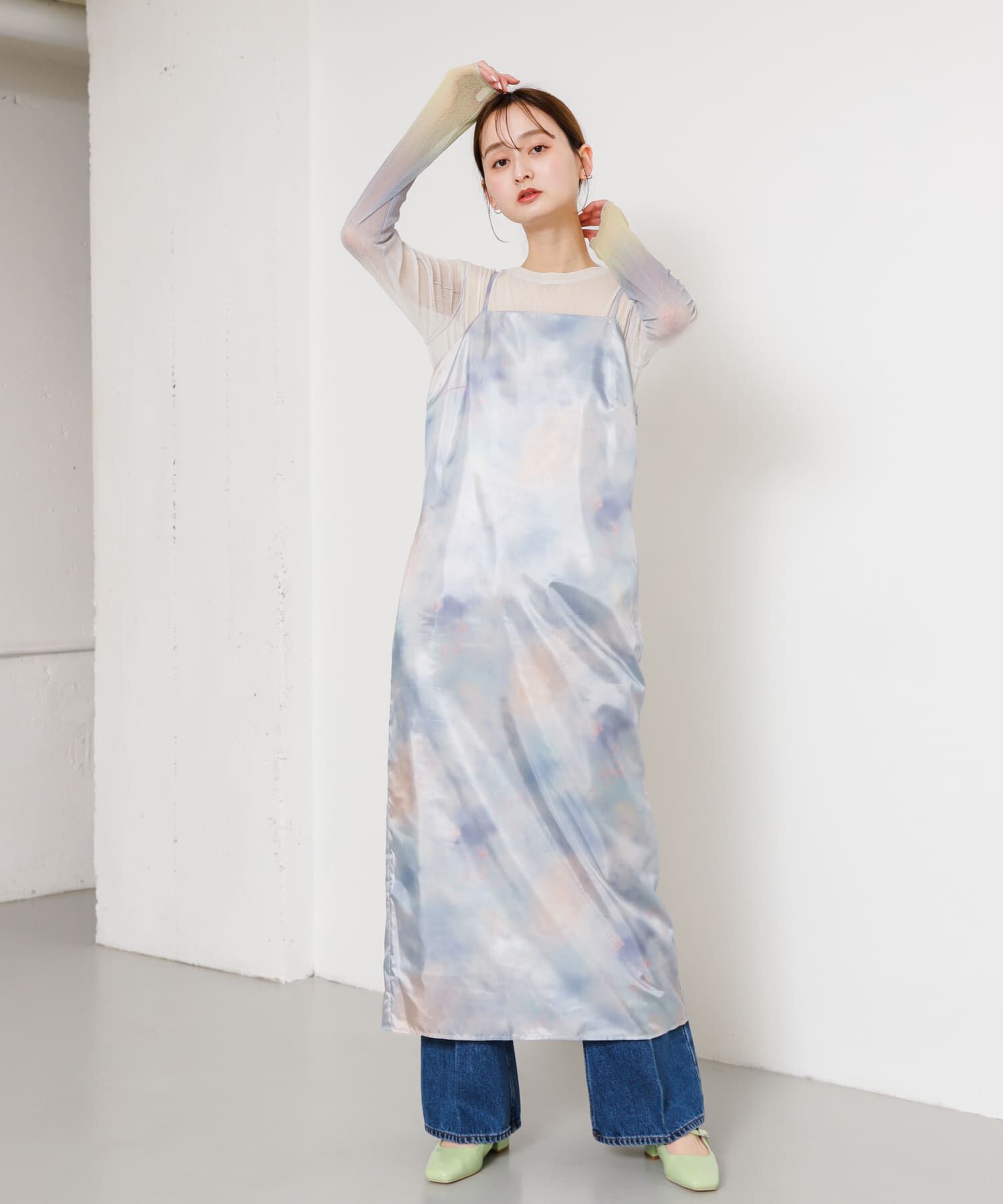 SENSE OF PLACE by URBAN RESEARCH「ボカシプリントキャミワンピース」|ワンピース|