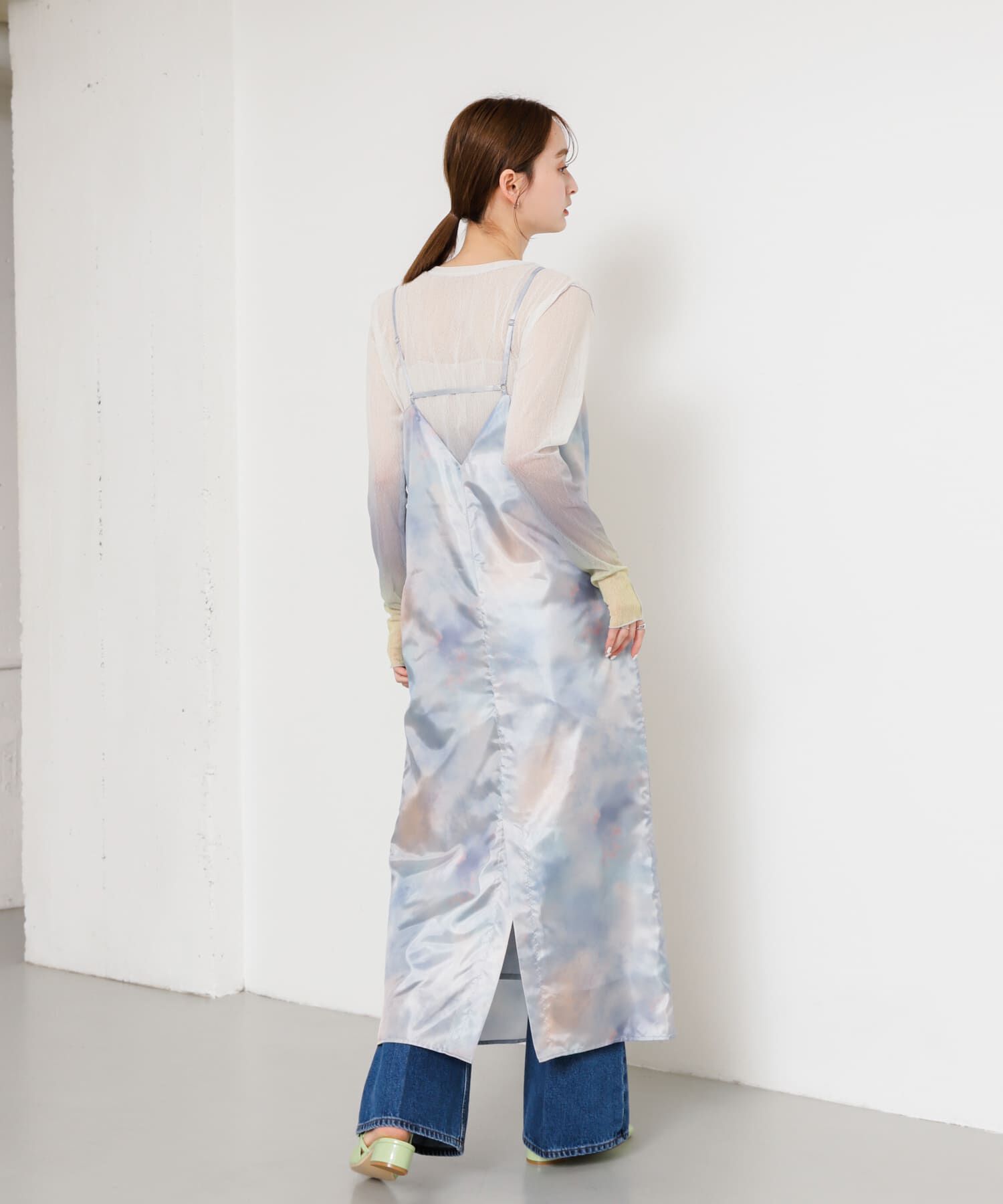 SENSE OF PLACE by URBAN RESEARCH「ボカシプリントキャミワンピース」|ワンピース|