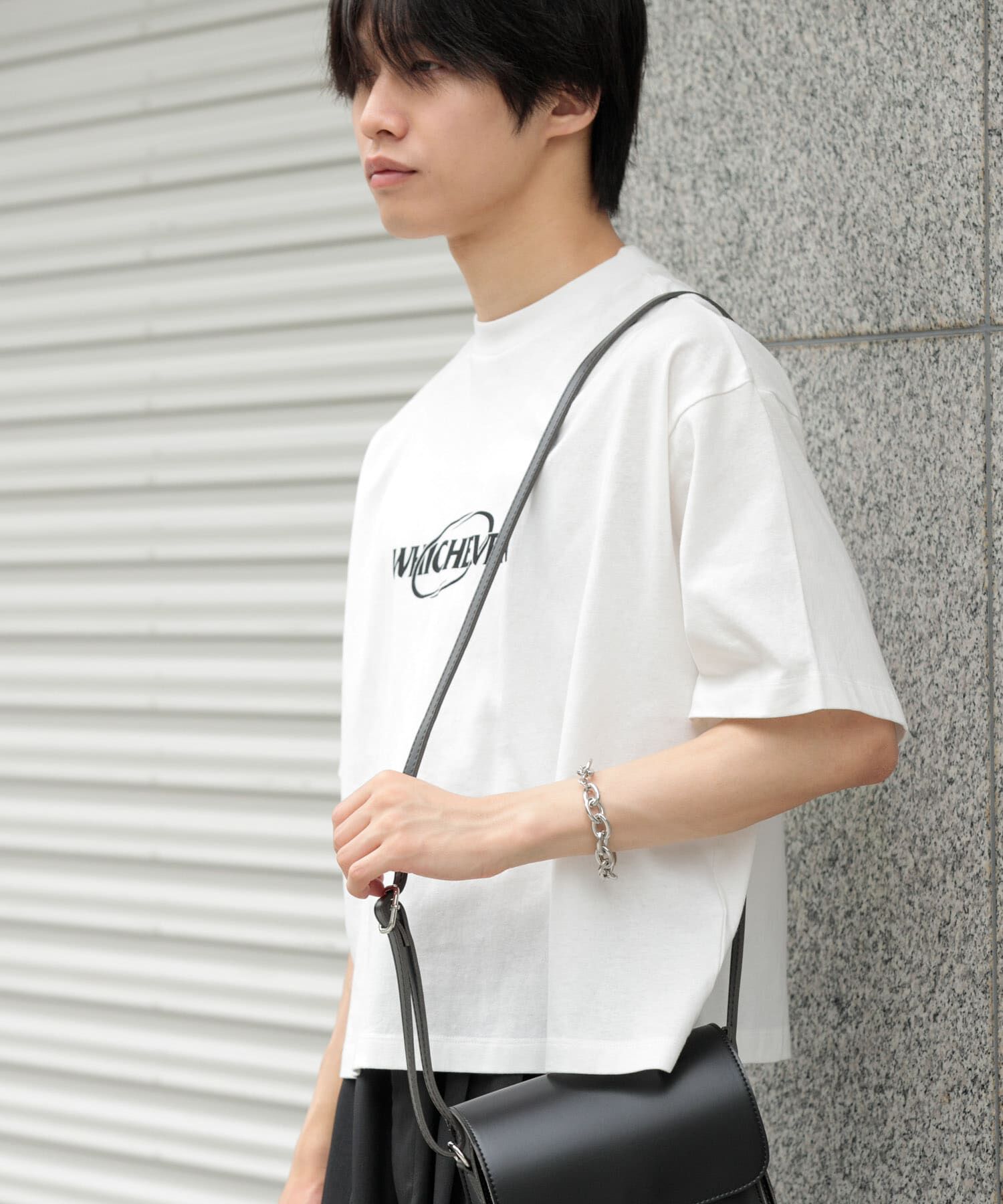 SENSE OF PLACE by URBAN RESEARCH「ロゴグラフィックボクシーTシャツ(5分袖)」|Tシャツ・カットソー|