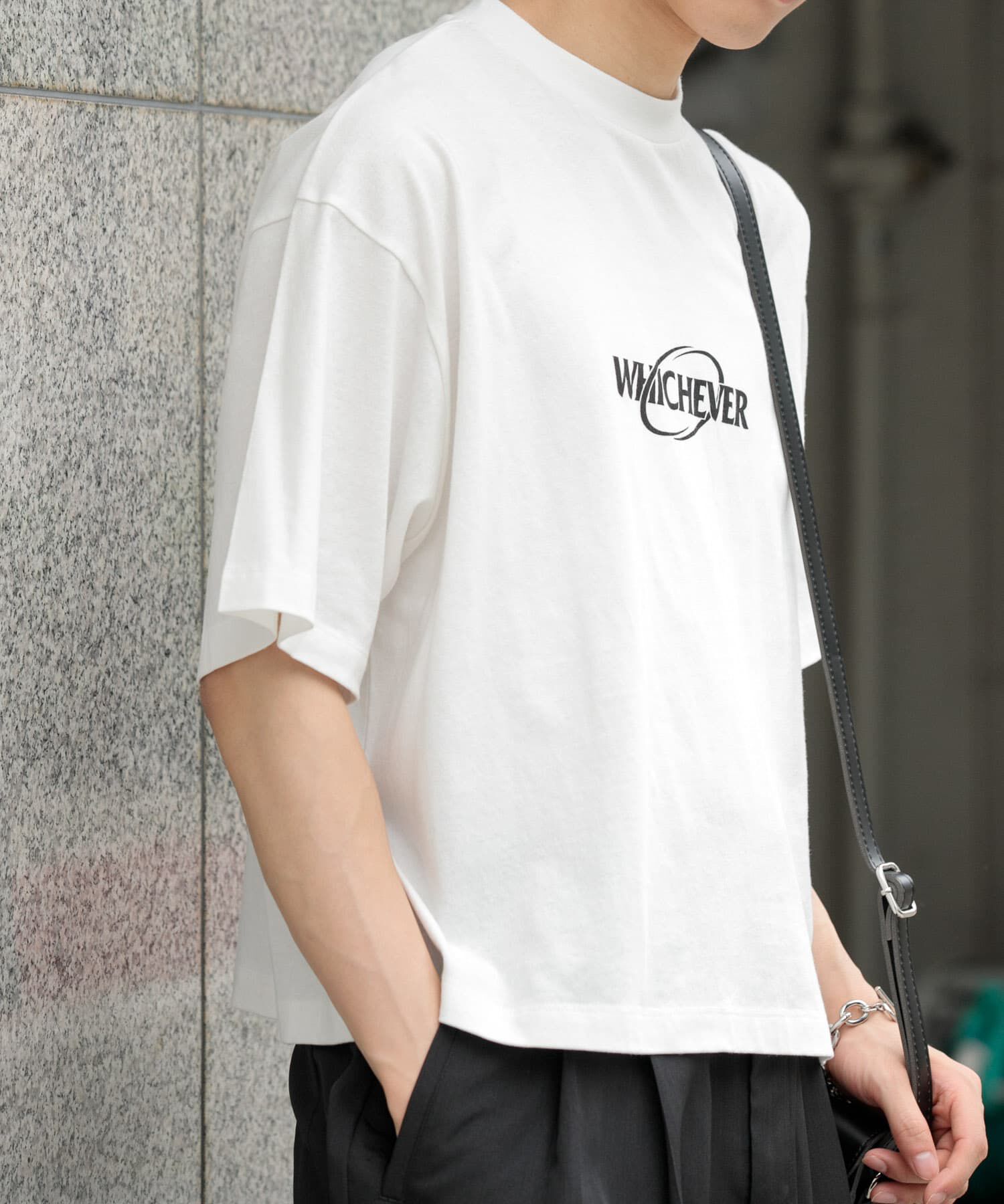 SENSE OF PLACE by URBAN RESEARCH「ロゴグラフィックボクシーTシャツ(5分袖)」|Tシャツ・カットソー|