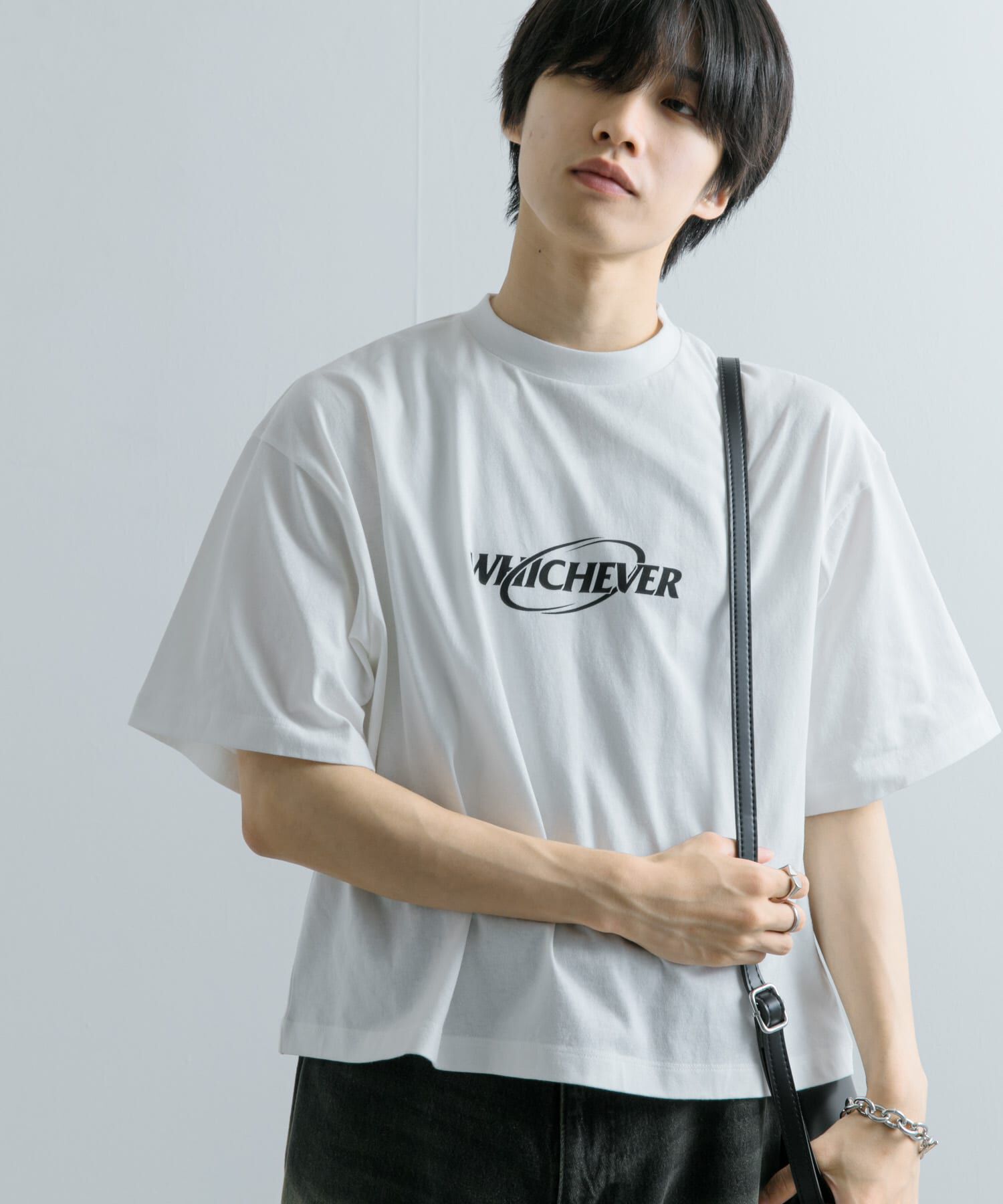 SENSE OF PLACE by URBAN RESEARCH「ロゴグラフィックボクシーTシャツ(5分袖)」|Tシャツ・カットソー|