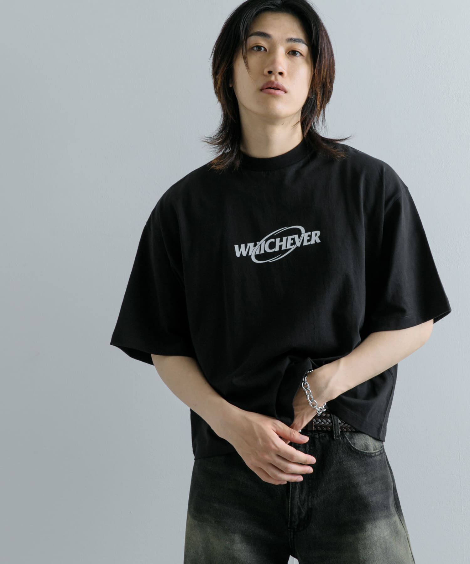 SENSE OF PLACE by URBAN RESEARCH「ロゴグラフィックボクシーTシャツ(5分袖)」|Tシャツ・カットソー|