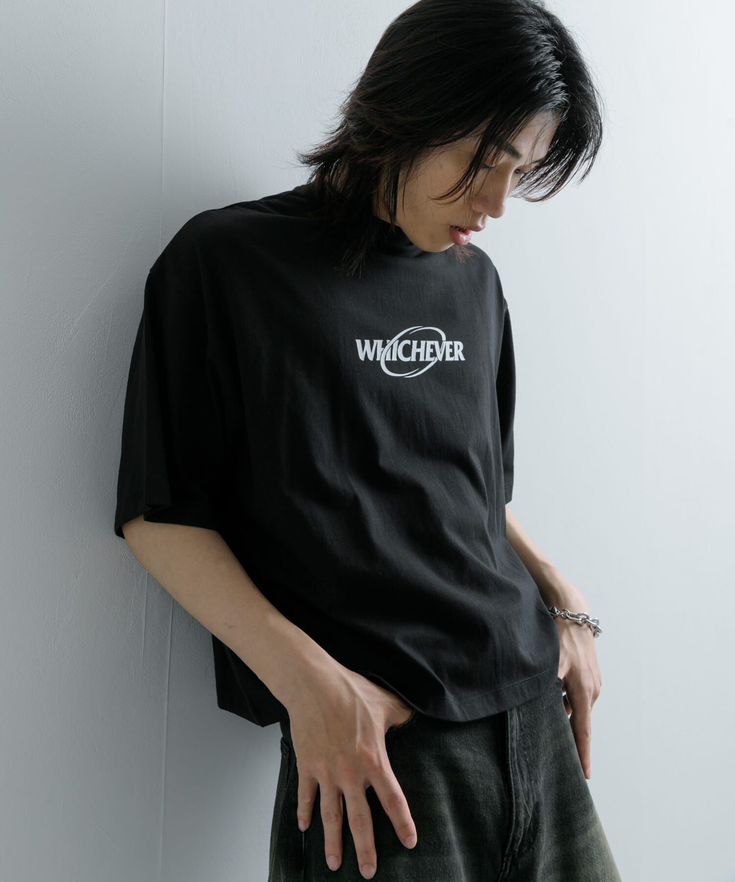 SENSE OF PLACE by URBAN RESEARCH「ロゴグラフィックボクシーTシャツ(5分袖)」|Tシャツ・カットソー|