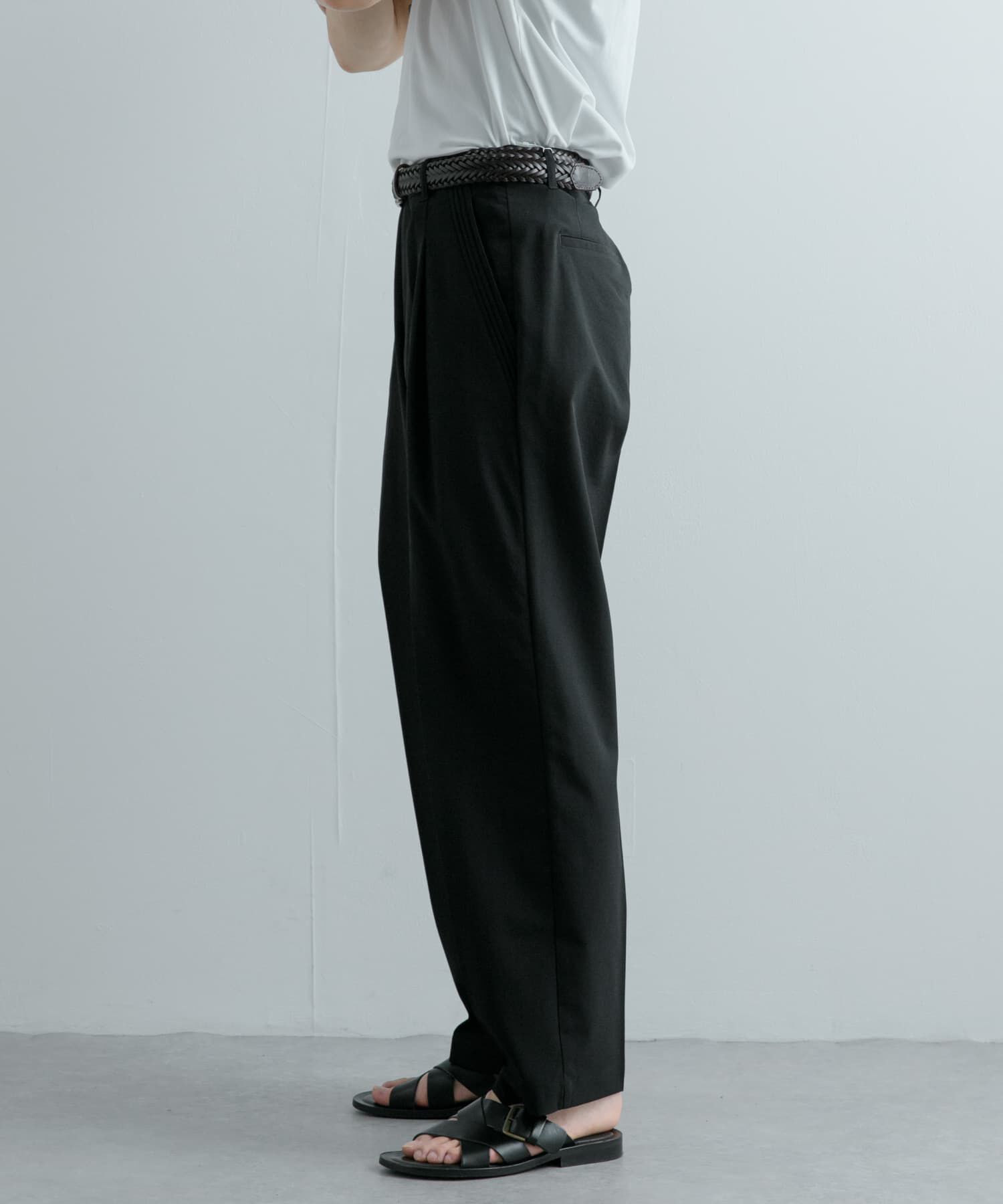 SENSE OF PLACE by URBAN RESEARCH「『セットアップ対応』 『UR TECH DRYLUXE』リネンライクテーパードパンツ」|その他|