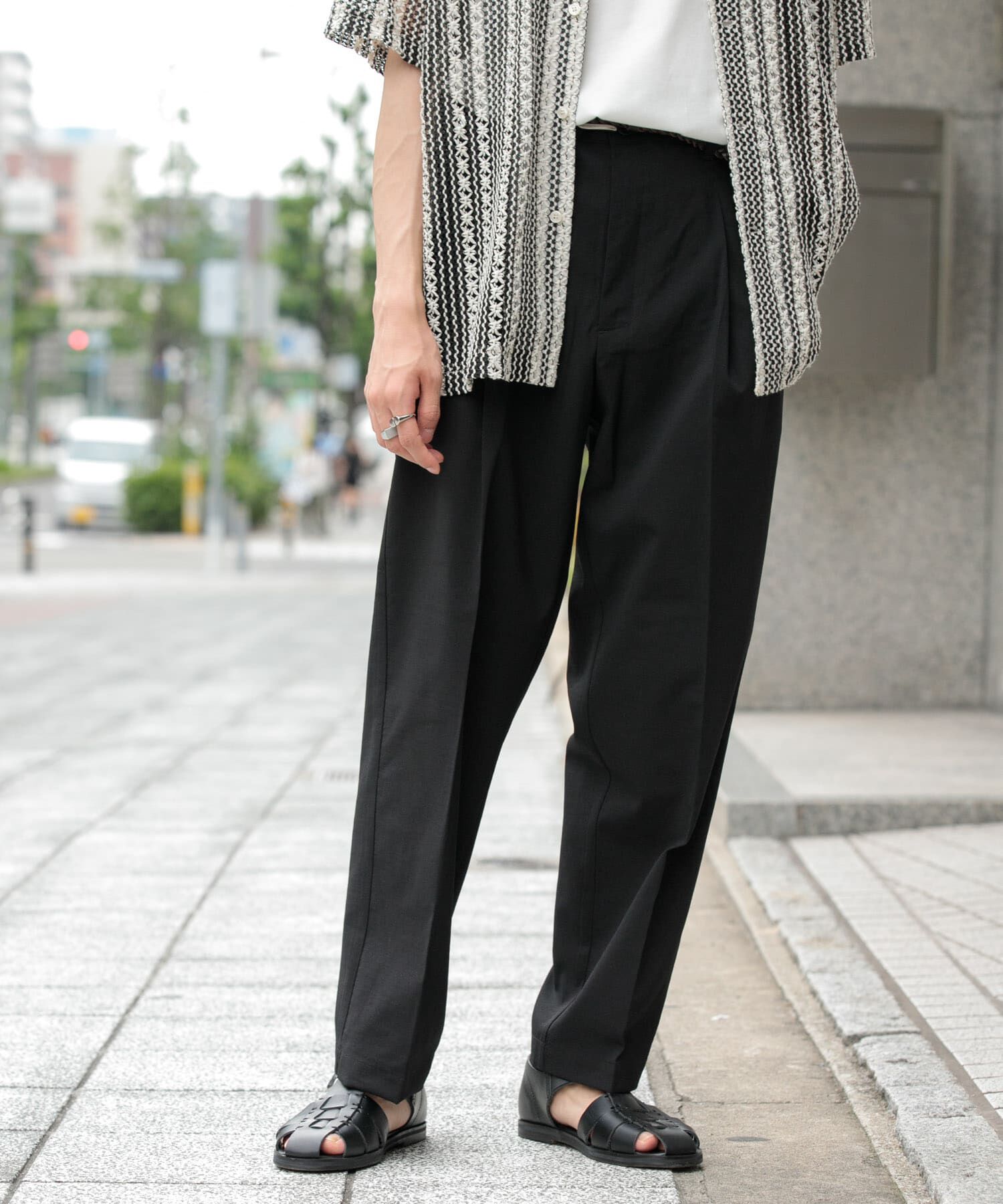 SENSE OF PLACE by URBAN RESEARCH「『セットアップ対応』 『UR TECH DRYLUXE』リネンライクテーパードパンツ」|その他|