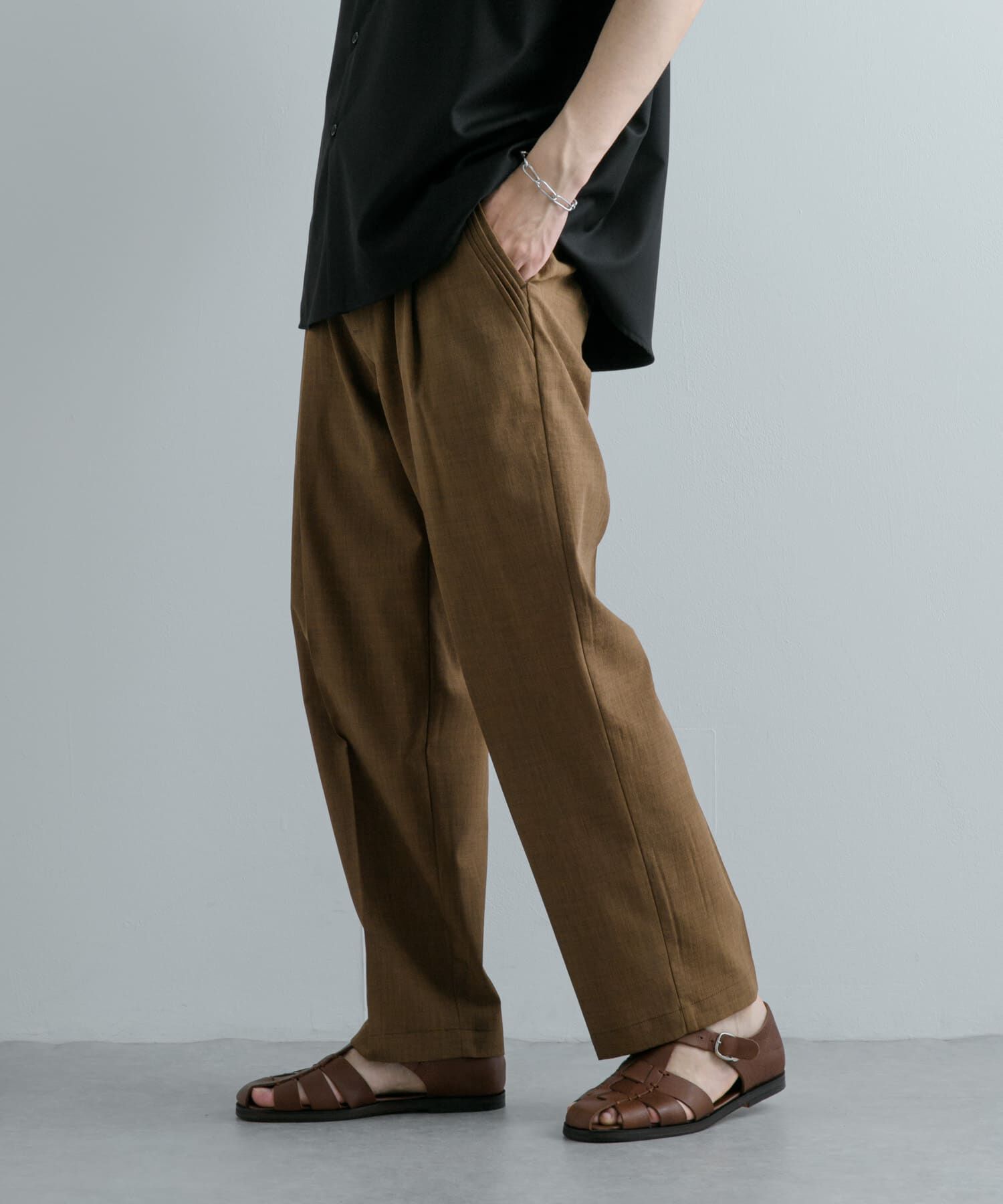 SENSE OF PLACE by URBAN RESEARCH「『セットアップ対応』 『UR TECH DRYLUXE』リネンライクテーパードパンツ」|その他|