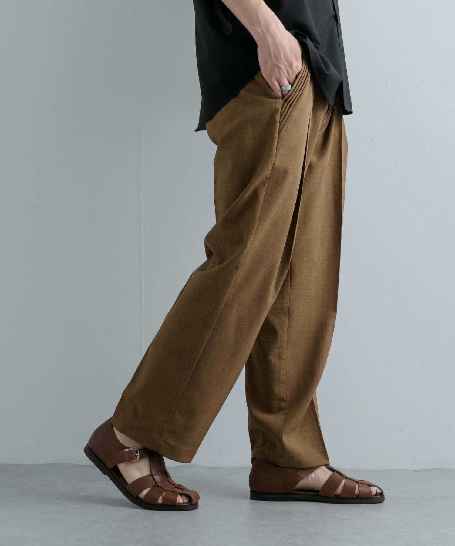 SENSE OF PLACE by URBAN RESEARCH「『セットアップ対応』 『UR TECH DRYLUXE』リネンライクテーパードパンツ」|その他|