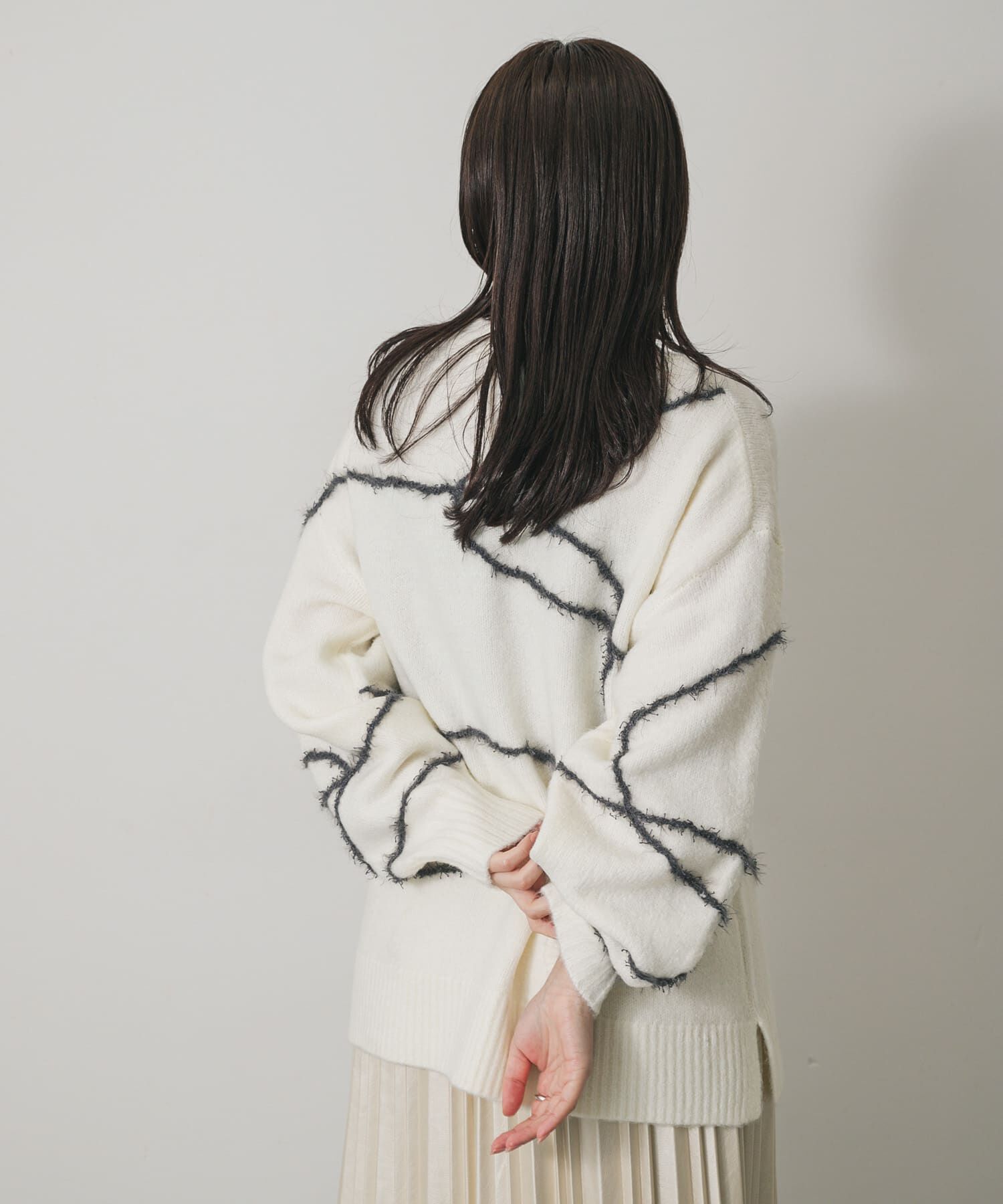 SENSE OF PLACE by URBAN RESEARCH「シャギーラインルーズニット」|ニット・セーター|
