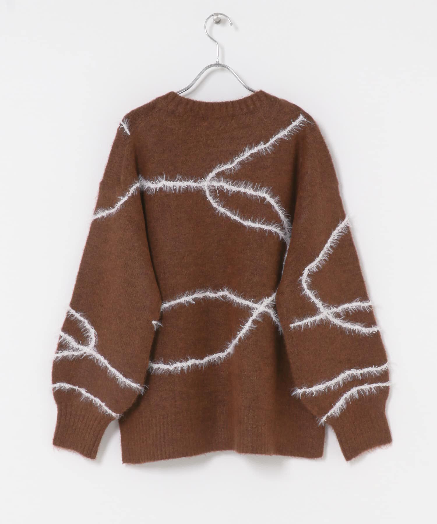 SENSE OF PLACE by URBAN RESEARCH「シャギーラインルーズニット」|ニット・セーター|