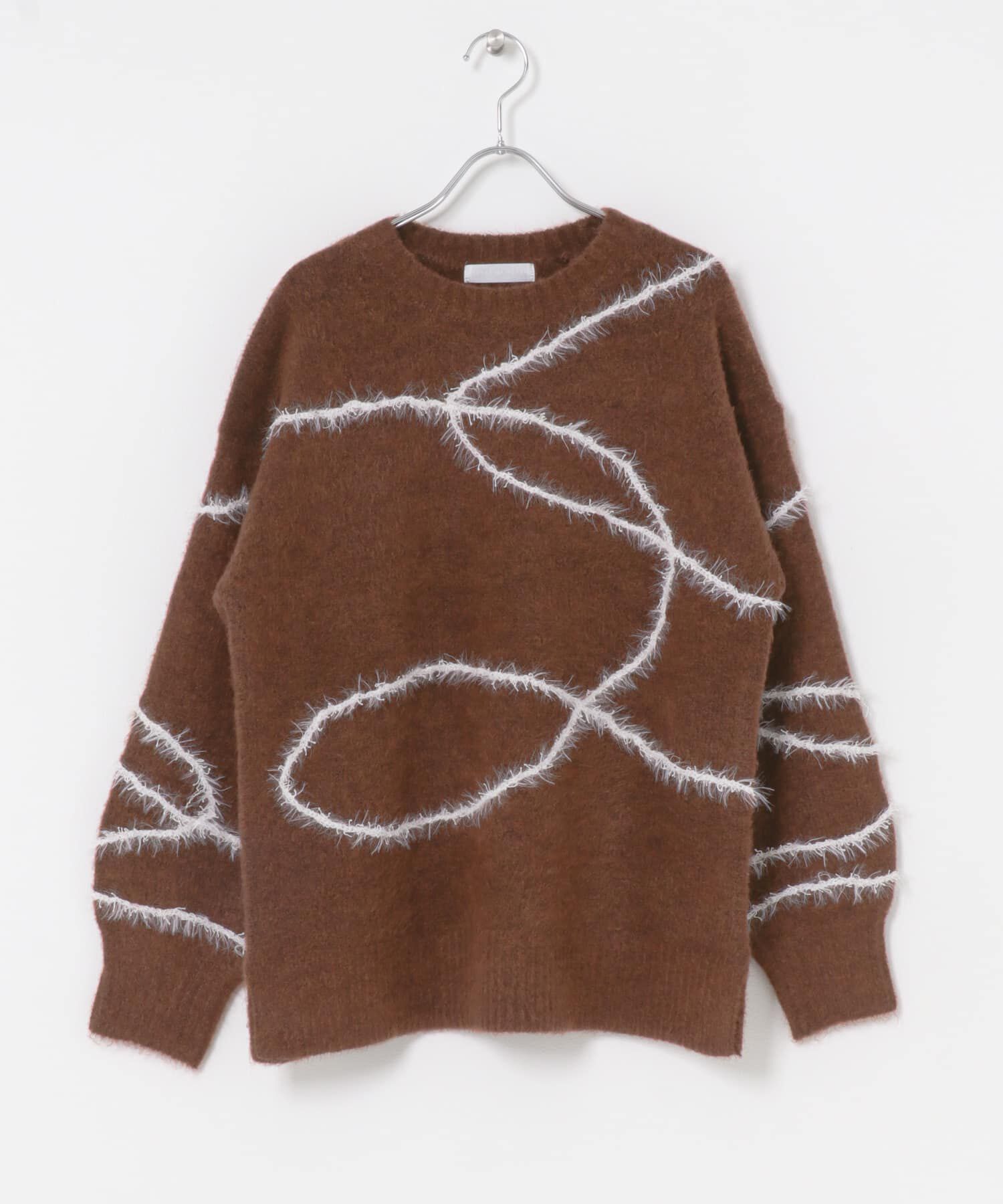 SENSE OF PLACE by URBAN RESEARCH「シャギーラインルーズニット」|ニット・セーター|