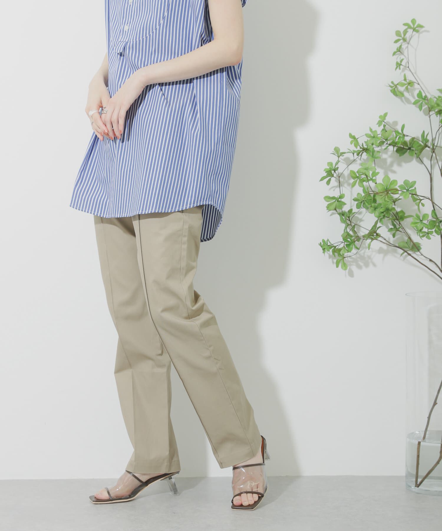 SENSE OF PLACE by URBAN RESEARCH「ストレートチノパンツ」|その他|ベージュ