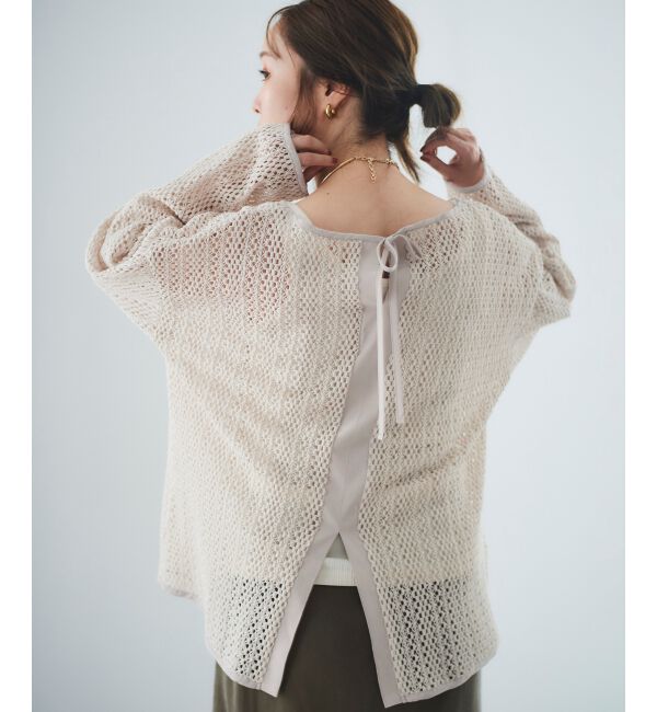 le.coeur blanc「クロシェ風レースプルオーバー」|プルオーバー|