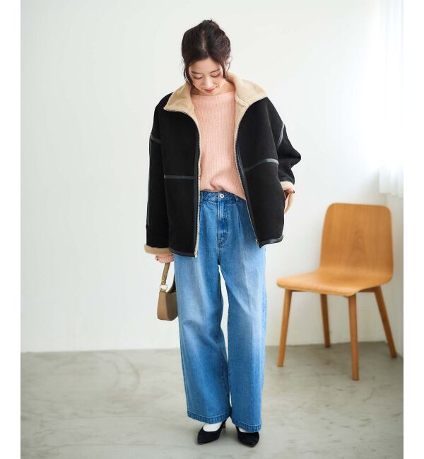 le.coeur blanc「ラメ畦ニットプルオーバー」|ニット・セーター|