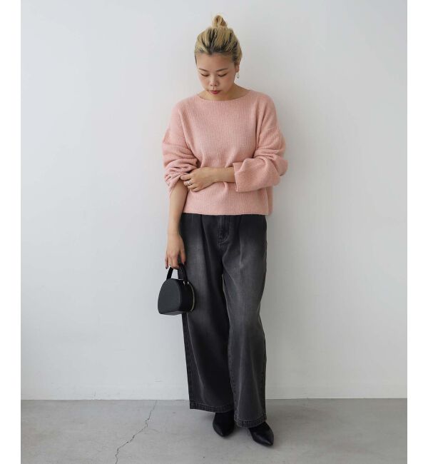 le.coeur blanc「ラメ畦ニットプルオーバー」|ニット・セーター|