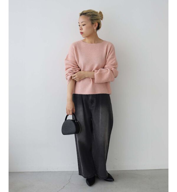 le.coeur blanc「ラメ畦ニットプルオーバー」|ニット・セーター|