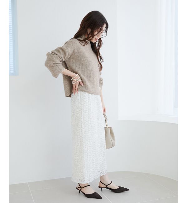 le.coeur blanc「ラメ畦ニットプルオーバー」|ニット・セーター|