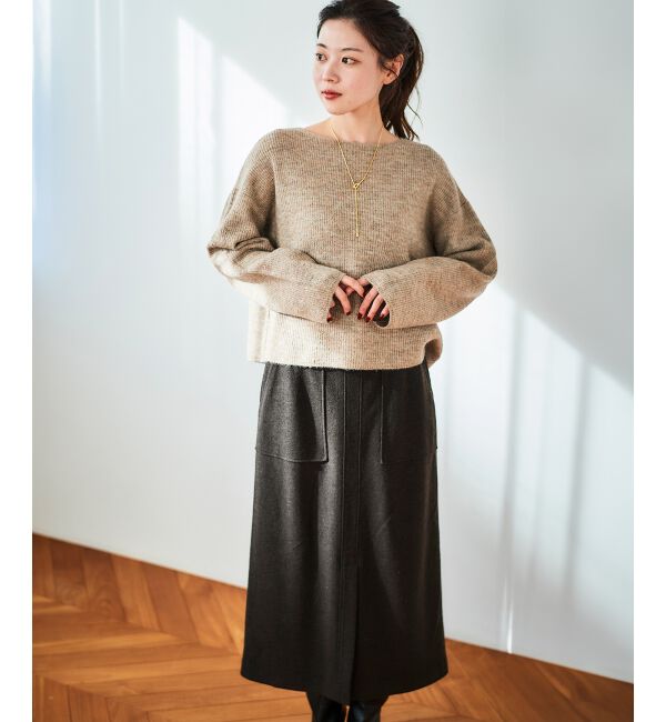 le.coeur blanc「ラメ畦ニットプルオーバー」|ニット・セーター|
