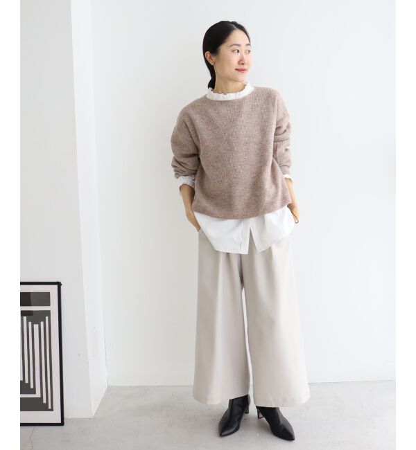 le.coeur blanc「ラメ畦ニットプルオーバー」|ニット・セーター|