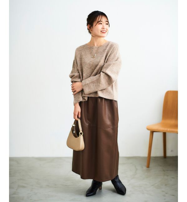 le.coeur blanc「ラメ畦ニットプルオーバー」|ニット・セーター|