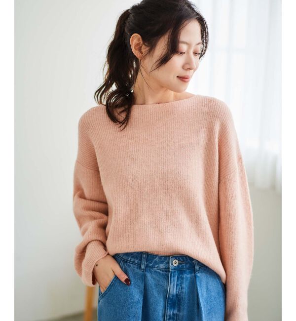 le.coeur blanc「ラメ畦ニットプルオーバー」|ニット・セーター|