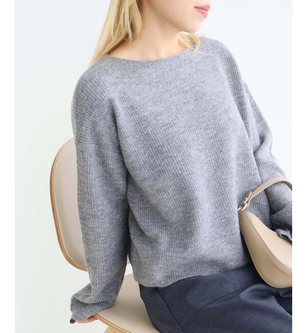 le.coeur blanc「ラメ畦ニットプルオーバー」|ニット・セーター|