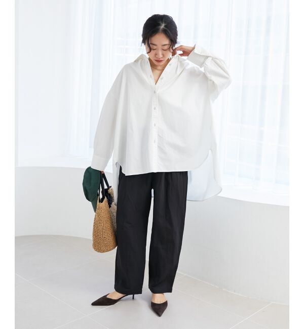 le.coeur blanc「《WEB限定アイテム》バックデザインオーバーデニムシャツ」|シャツ・ブラウス|