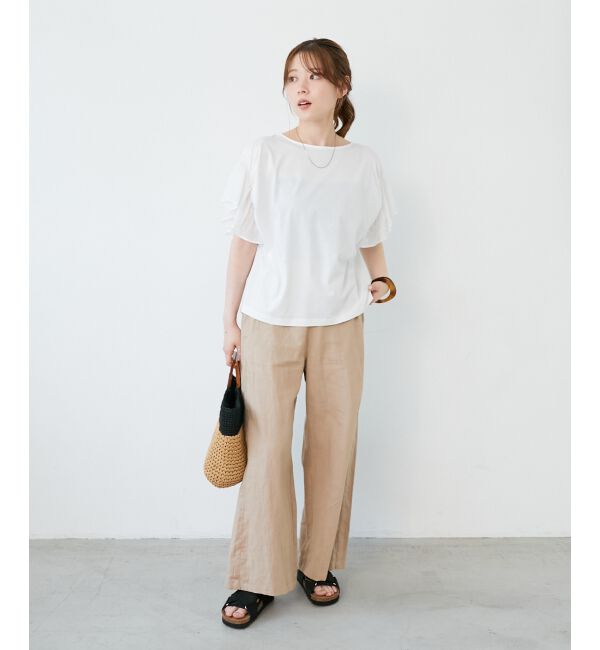  「コットンシルケットコンビカットプルオーバー」|プルオーバー|