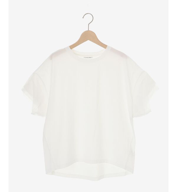  「《手洗い可能》チュールねじりスリーブフレンチプルオーバー」|プルオーバー|