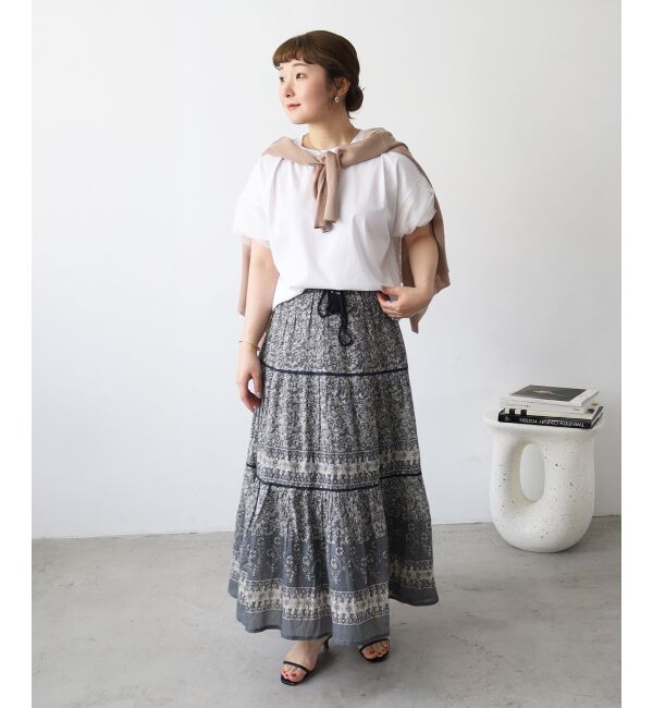  「《手洗い可能》チュールねじりスリーブフレンチプルオーバー」|プルオーバー|