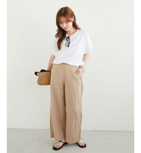  「《手洗い可能》チュールねじりスリーブフレンチプルオーバー」|プルオーバー|