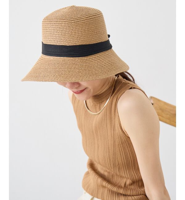  「《WEB限定アイテム》ペーパーリボンハット」|ハット|
