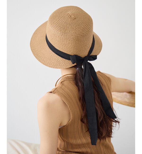  「《WEB限定アイテム》ペーパーリボンハット」|ハット|