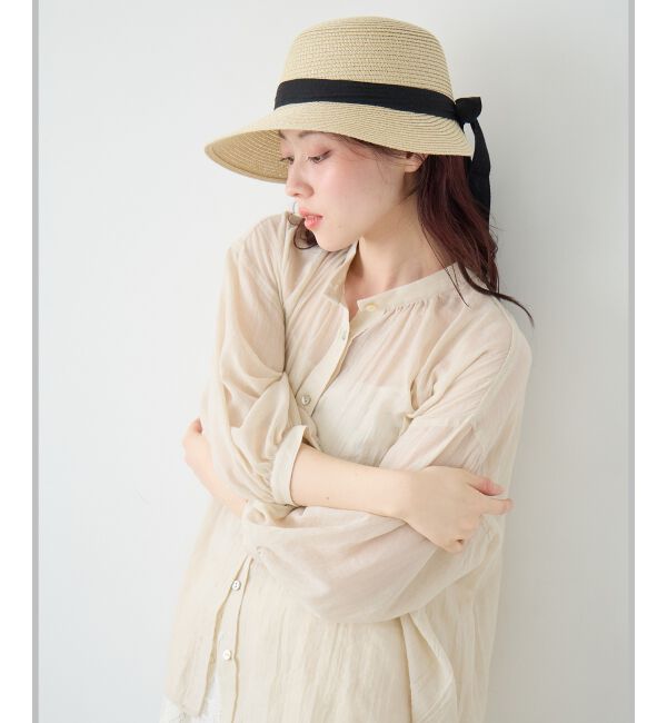  「《WEB限定アイテム》ペーパーリボンハット」|ハット|