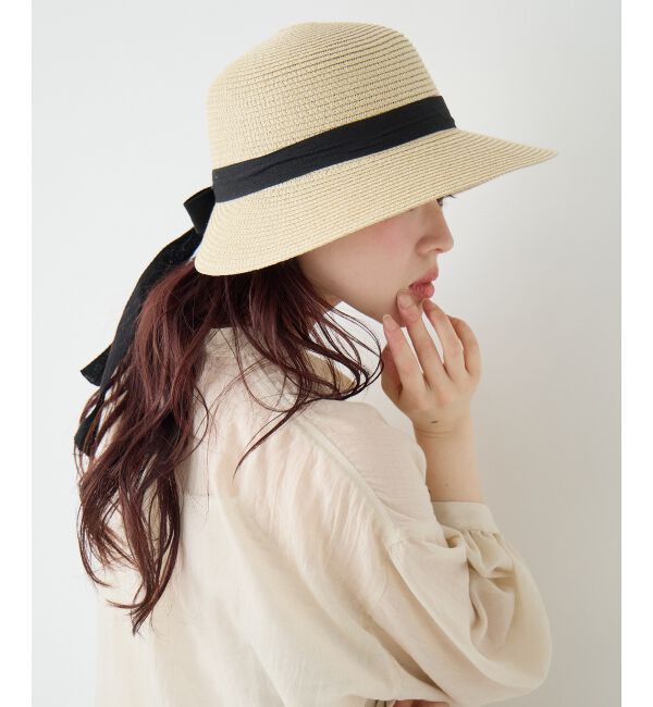  「《WEB限定アイテム》ペーパーリボンハット」|ハット|