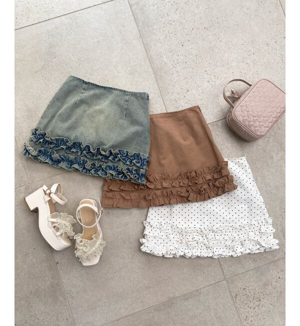  「ホイップフリルスカパン」|スカート|