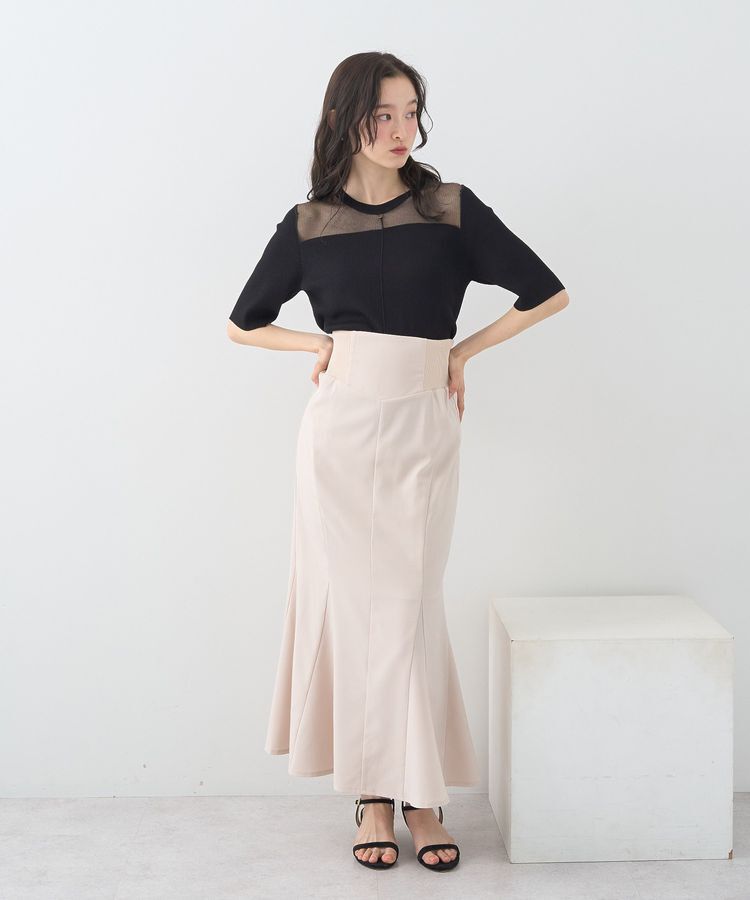 earth music&ecology「シアーヨークニットプルオーバー」|ニット・セーター|