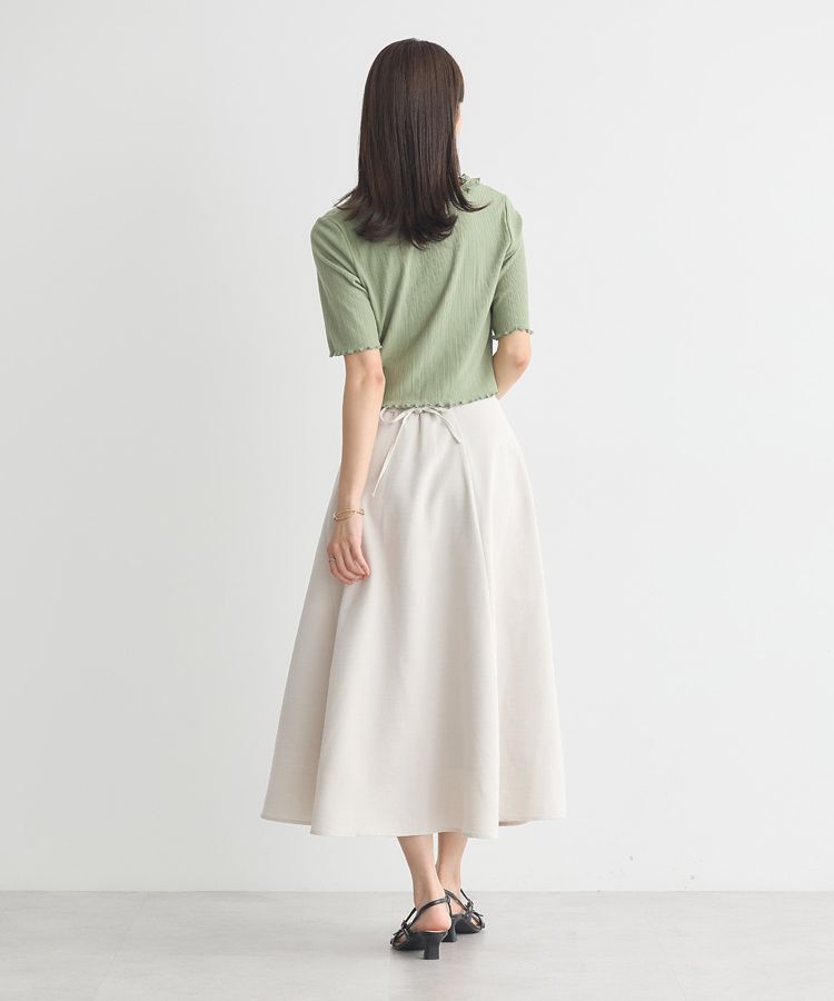earth music&ecology「バックレースアップスカート」|フレア|