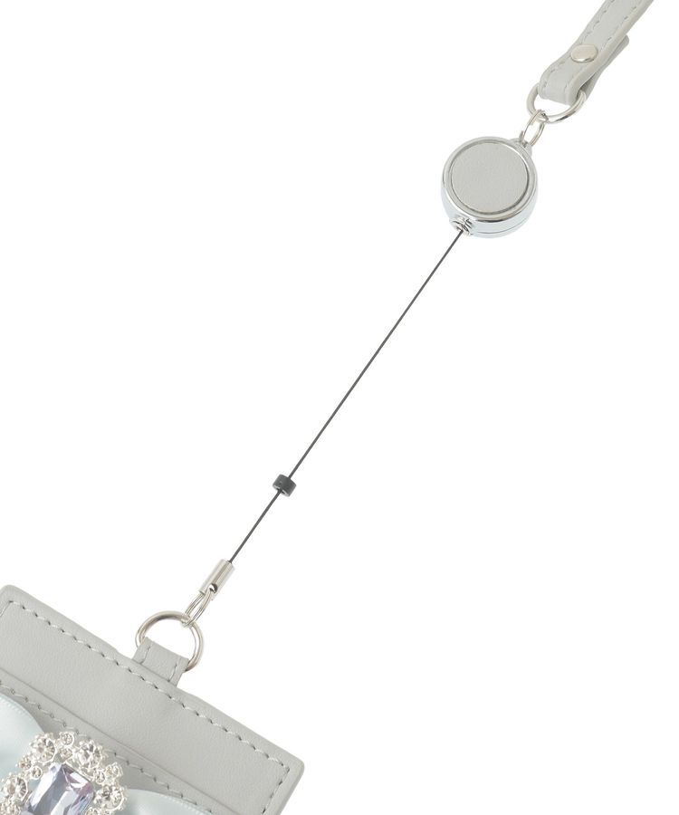 Maison de FLEUR「リール付きビジューリボンパスケース」|財布|