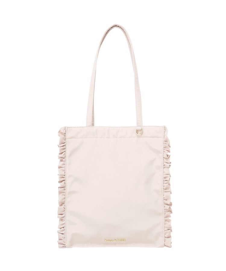 Maison de FLEUR「【撥水加工/A4対応】フリルスクエアトートバッグ」|トートバッグ|