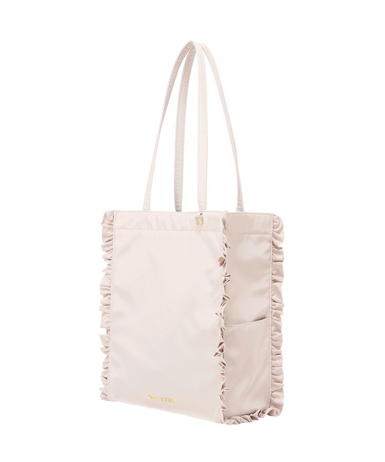 Maison de FLEUR「【撥水加工/A4対応】フリルスクエアトートバッグ」|トートバッグ|