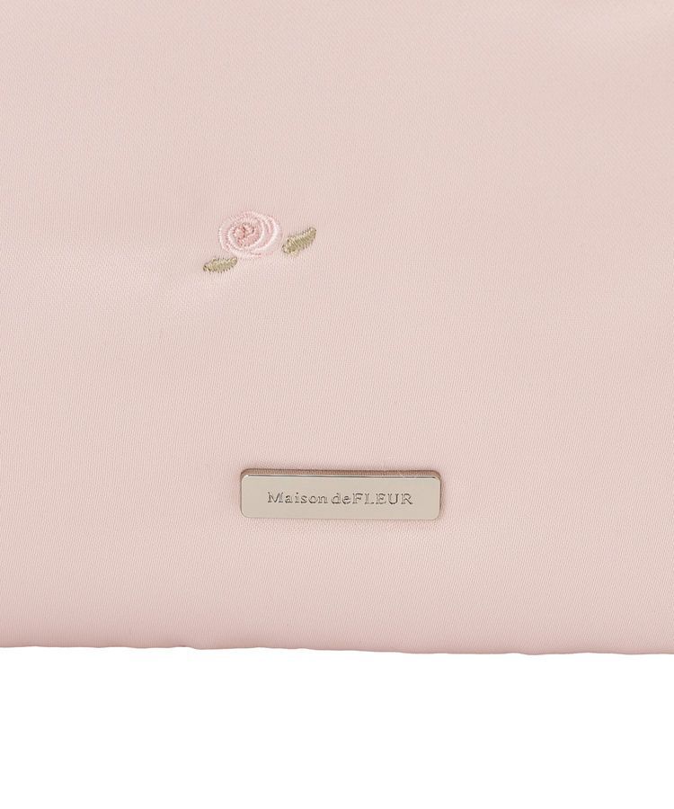 Maison de FLEUR「ローズリボン刺繍パファートートバッグ」|トートバッグ|