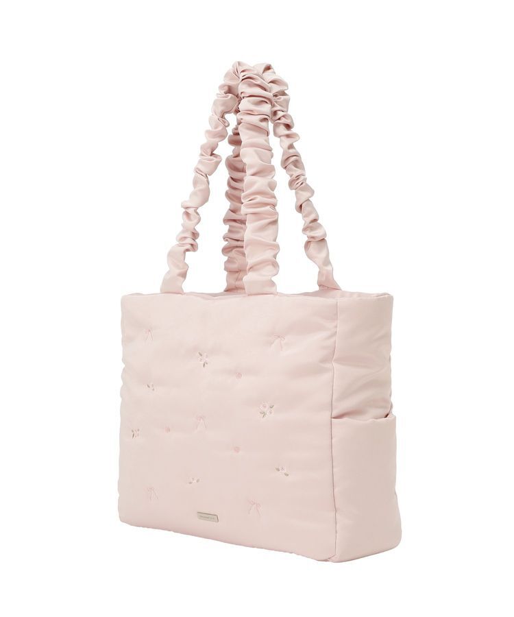 Maison de FLEUR「ローズリボン刺繍パファートートバッグ」|トートバッグ|